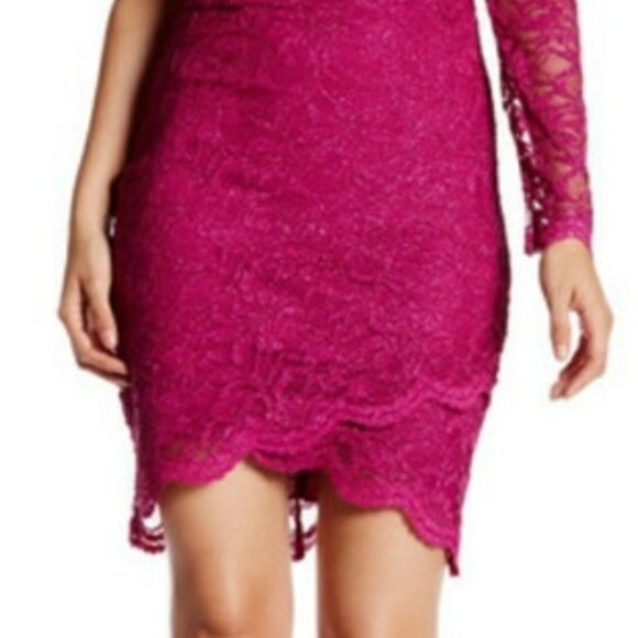 NWT City Triangles pink lace dress Junior Size 7 (E31) - Picture 4 of 5